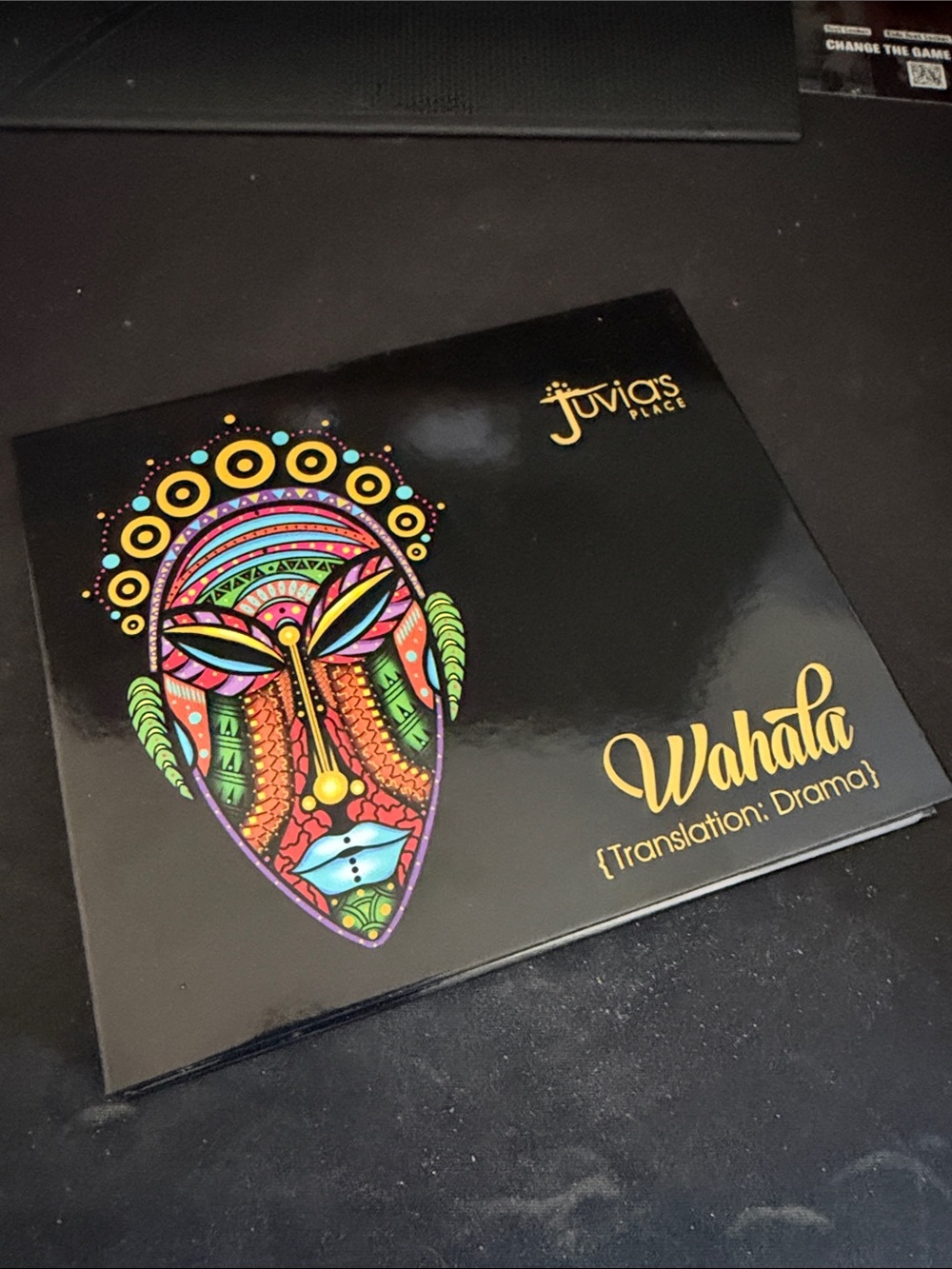 Juvia's Place Wahala Palette - Black with Multicolor Tribal Mask